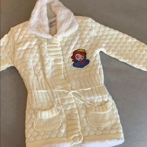 Toddler Girls Sofia the First sweater Sz 4/5